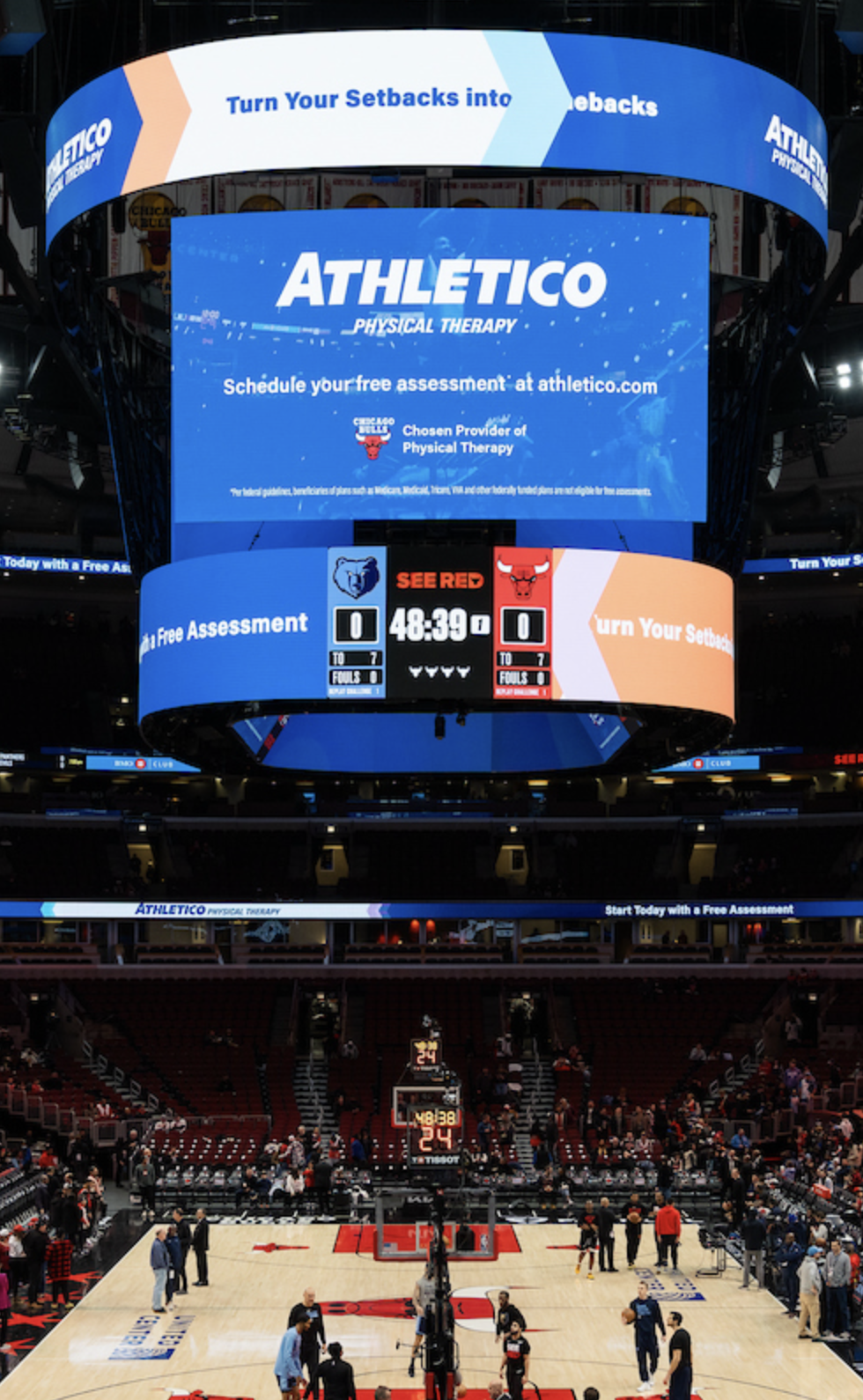 Athletico Physical Therapy In-Stadium Signage